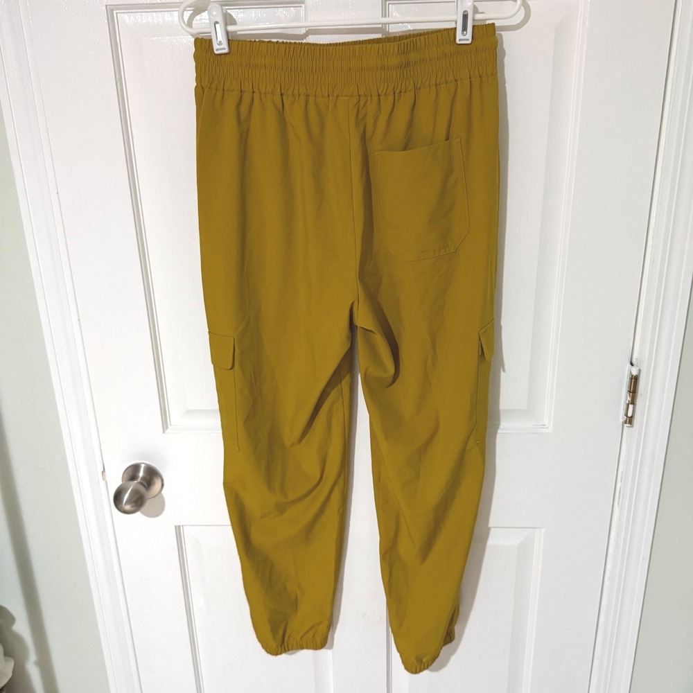 Old Navy StretchTech Cargo Joggers 2 Pack Brown Mustard Yellow Womens Small - Picture 6 of 7